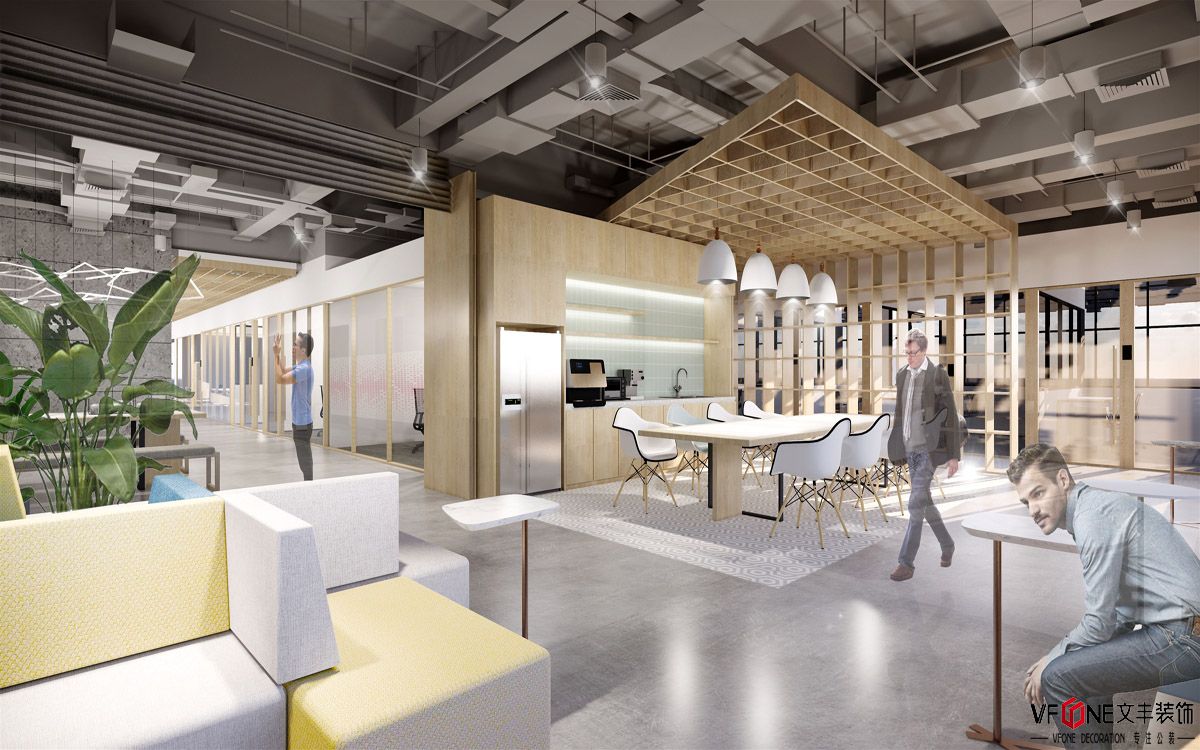 深圳寫字樓裝修效果圖-智創(chuàng)天地創(chuàng)客空間裝修案例